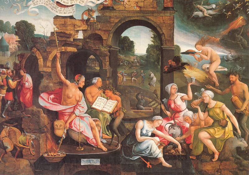 Oostsanen, Jacob Cornelisz van Saul and the Witch of Endor